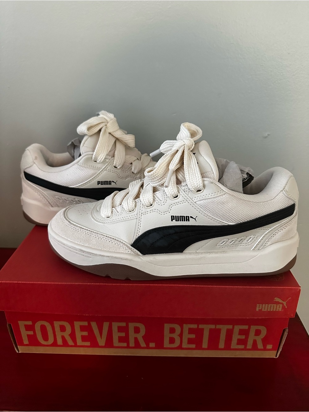 PUMA Park Lifestyle SK8 Unisex Sneakers Alpine Snow  Men’s 9 / Women’s 10.5